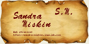 Sandra Miskin vizit kartica